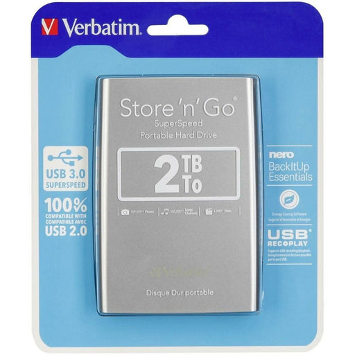 Disco Duro Externo Verbatim Store 'n' Go  2 TB SSD