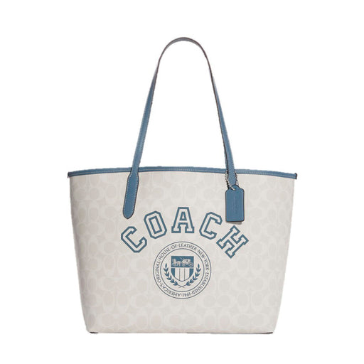 Women's Handbag Coach CB869-SVUOB White 44 x 27 x 14 cm