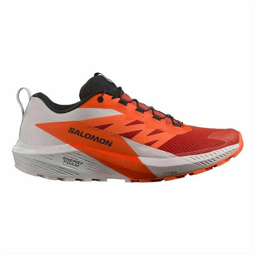 Running Shoes for Adults Salomon Sense Ride 5 White Red Moutain