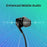 Headphones with Microphone Hyperx Cloud EarBuds II Black