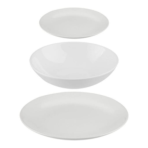 Tableware Secret de Gourmet Ceramic White 18 Pieces