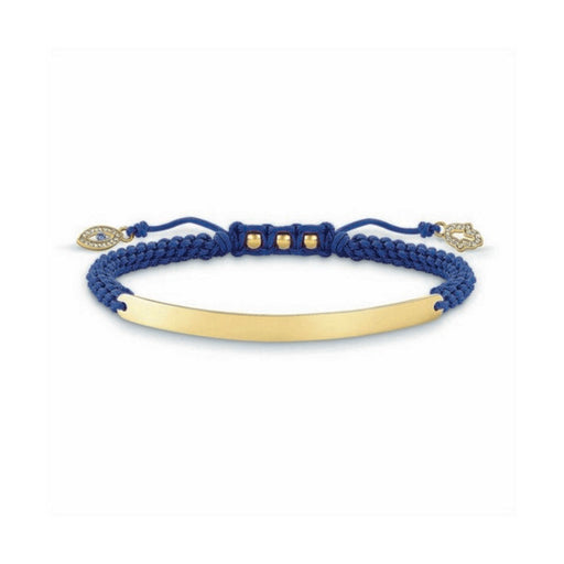 Bracelet Femme Thomas Sabo LBA0067-899-1 Bleu Argent Doré (21 cm)