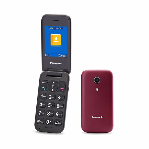 Mobile phone Panasonic KX-TU400EXR Red Burgundy