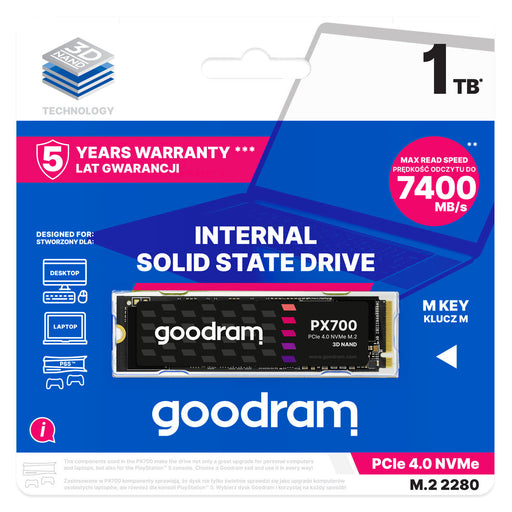 Disque dur GoodRam PX700  SSD 1 TB SSD