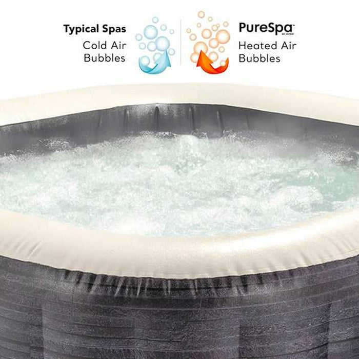 Inflatable Spa Colorbaby Purespa Burbujas Greystone Deluxe
