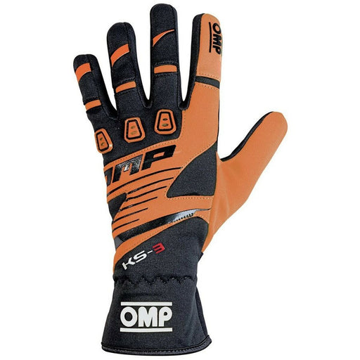 Karting Gloves OMP KS-3 Orange/Black Black/Orange L