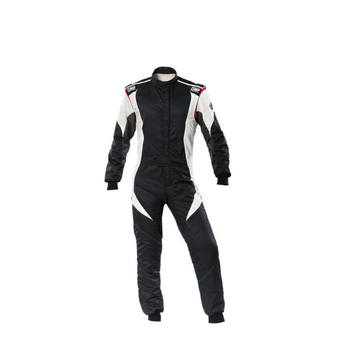 Racing jumpsuit OMP FIRST EVO Black/White 52