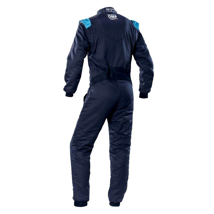 Racing jumpsuit OMP FIRST-S Black Navy Blue 50 FIA 8856-2018