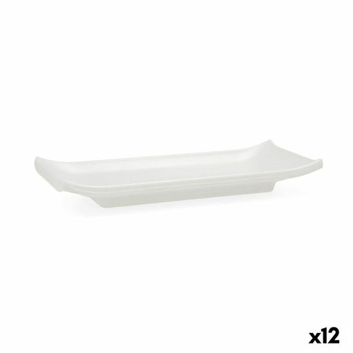 Tray Quid Select Sushi White Plastic 22,4 x 9,5 x 3 cm (12 Units)