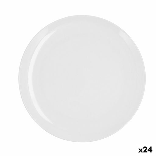 Flat Plate Quid Select Basic White Plastic 25 cm (24 Units)
