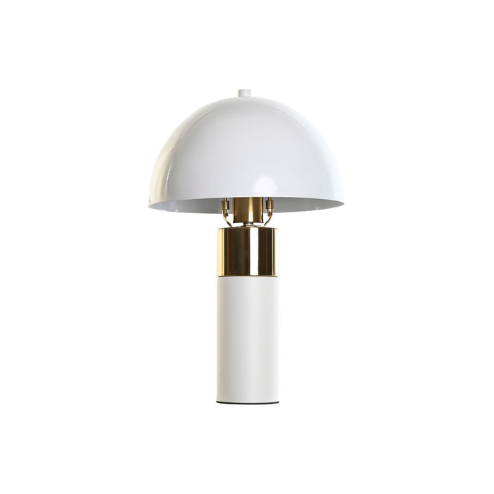 Lámpara de mesa DKD Home Decor Dorado Metal Blanco 220 V 50 W 24 x 24 x 36 cm