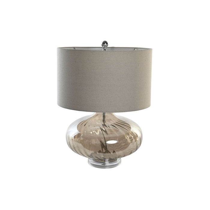 Desk lamp DKD Home Decor Beige Transparent Champagne Metal Crystal 60 W 220 V 43 x 43 x 57 cm