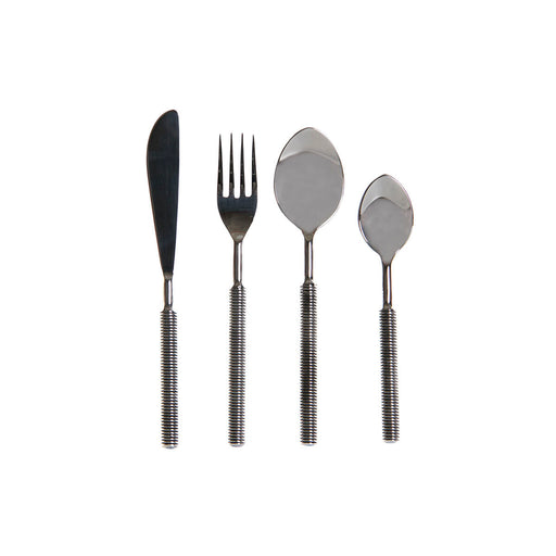 Cutlery DKD Home Decor Silver Stainless steel 4,5 x 2 x 21,5 cm 16 Pieces
