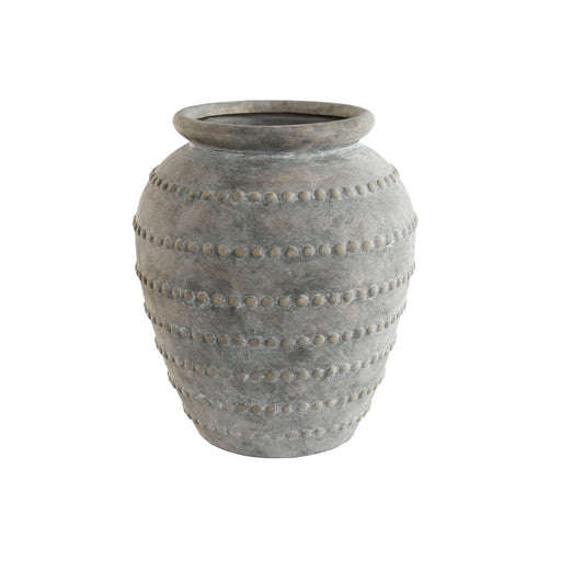 Vase Home ESPRIT Light grey Terracotta Oriental 40,5 x 40,5 x 48 cm