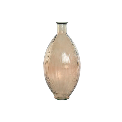 Vase Home ESPRIT Taupe Cristal recyclé 30 x 30 x 59 cm