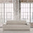 Sofa Cover Eysa BRONX Beige 70 x 110 x 240 cm