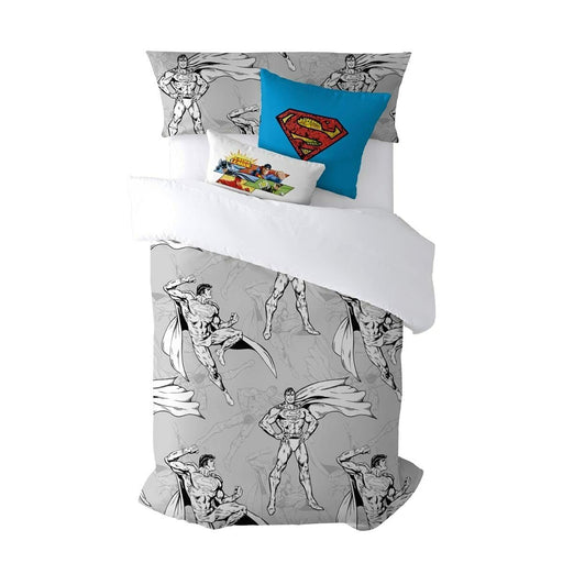 Housse de Couette Superman Superman Gris 240 x 220 cm
