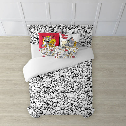 Nordic cover Tom & Jerry Tom & Jerry Black & White 200 x 200 cm