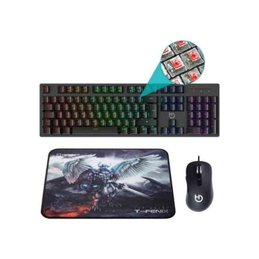 Keyboard with Gaming Mouse Hiditec PAC010026