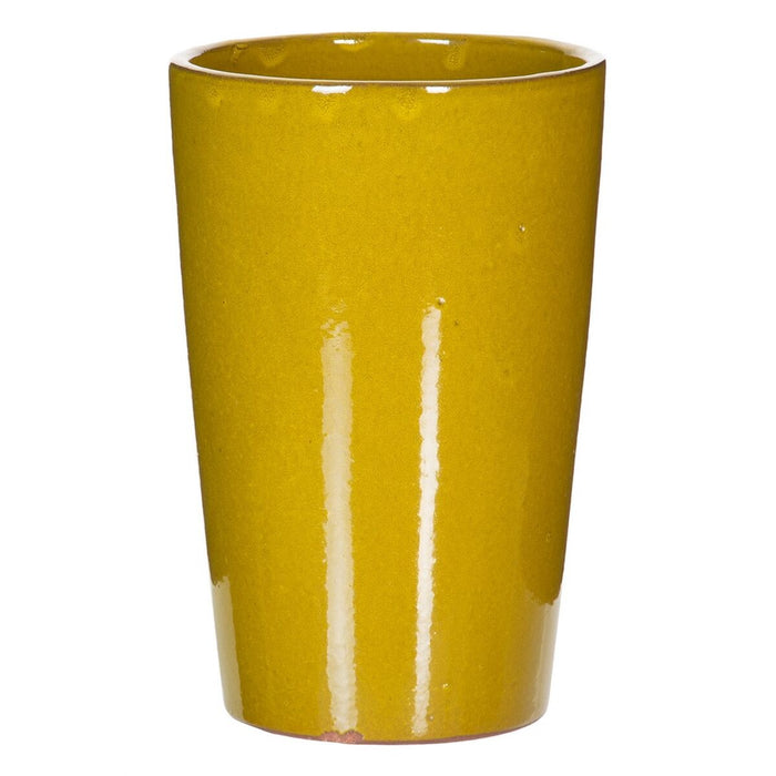 Vase 37 x 37 x 49 cm Ceramic Yellow (2 Units)