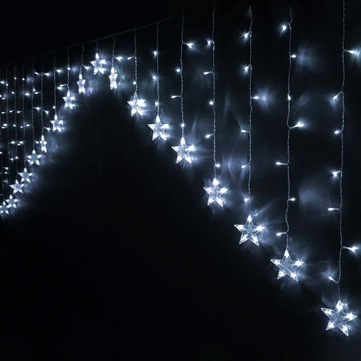 Cortina de Luces LED Blanco Estrellas