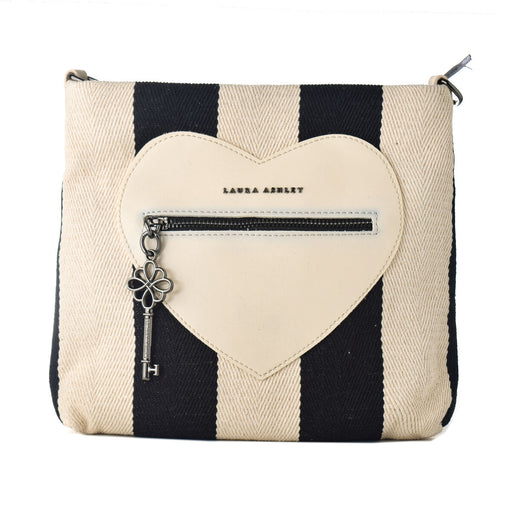 Women's Handbag Laura Ashley DIXIE-BLACK-CREAM Multicolour 24 x 22 x 7 cm