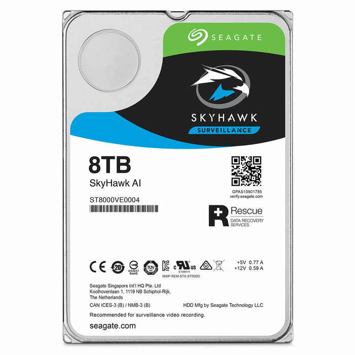 Hard Drive Seagate SkyHawk AI 3,5" 8 TB HDD 8 TB