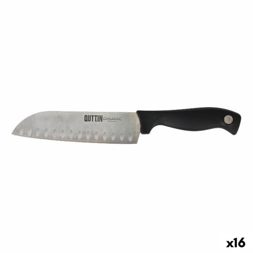 Kitchen Knife Quttin Santoku Dynamic Black Silver 17 cm (16 Units)