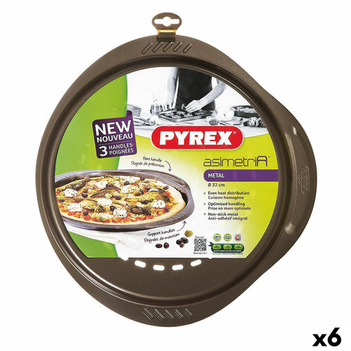 Pizza Mould Pyrex Asimetria Metal Ø 32 cm (6 Units)
