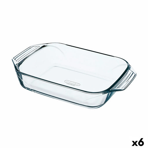Oven Dish Pyrex Irresistible Rectangular 39 x 24,5 x 6,9 cm Transparent Glass (6 Units)