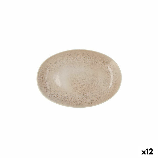 Snack tray Ariane Porous Ceramic Beige Ø 26 cm (12 Units)