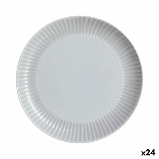 Flat Plate Luminarc Cottage Grey Glass 25 cm (24 Units)
