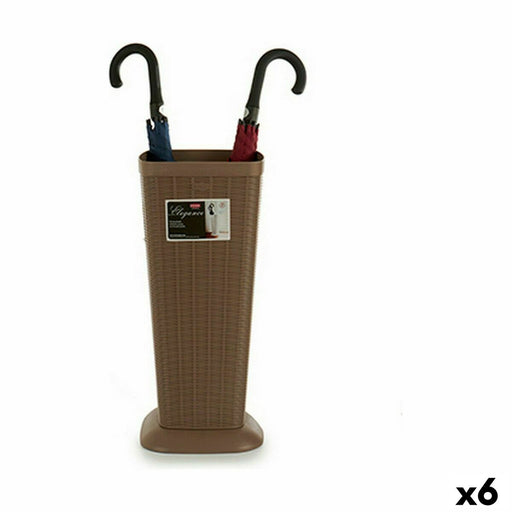 Umbrella stand Stefanplast Elegance Beige Plastic 25,3 x 57 x 25,3 cm (6 Units)