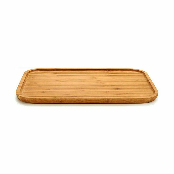 Snack tray Rectangular Brown Bamboo 36 x 1,5 x 24 cm (12 Units)