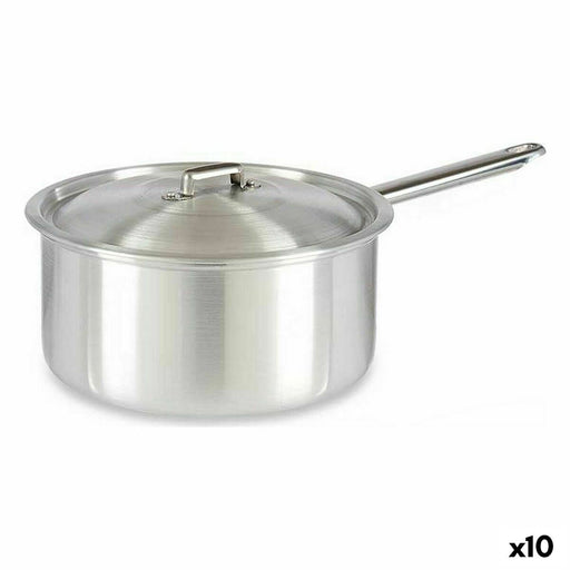 Saucepan with Lid Silver Aluminium 4 L 24,5 x 12 x 41 cm (10 Units)