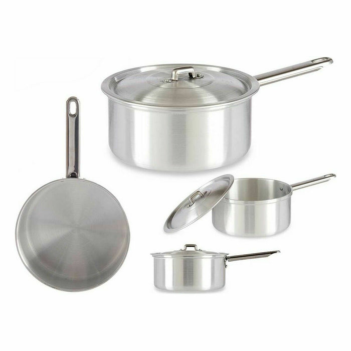 Saucepan with Lid Silver Aluminium 2 L 20 x 12 x 35,5 cm (10 Units)