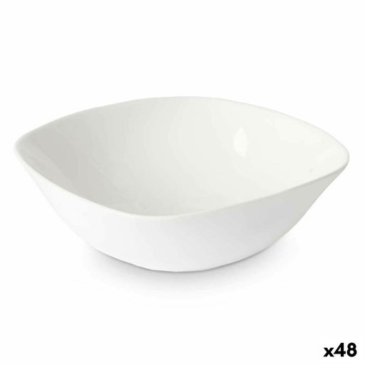 Bowl White 15 x 5 x 15 cm (48 Units) Squared