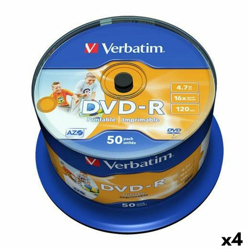 DVD-R Verbatim 4,7 GB 16x (4 Units)