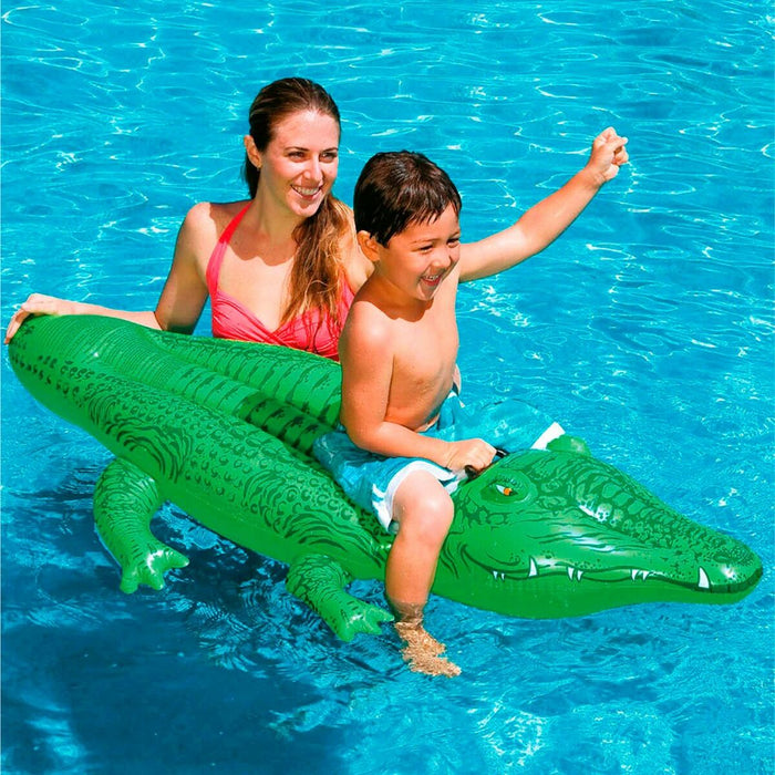 Inflatable pool figure Intex Crocodile 168 x 86 cm (12 Units)