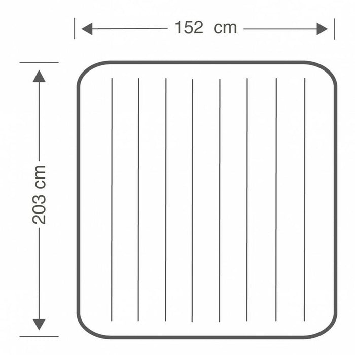 Air bed Intex CLASSIC DOWNY 203 x 25 x 152 cm (3 Unités)