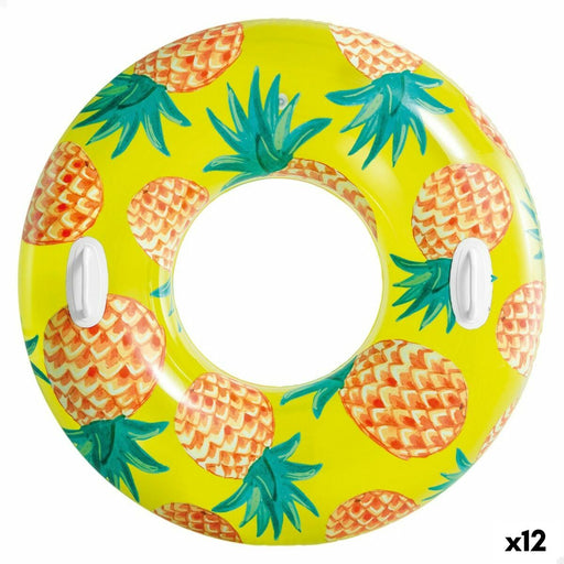 Bouée Gonflable Donut Intex Tropical Fruits Ø 107 cm (12 Unités)