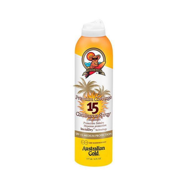 Spray Sun Protector Premium Coverage Australian Gold SPF 15 (177 ml)