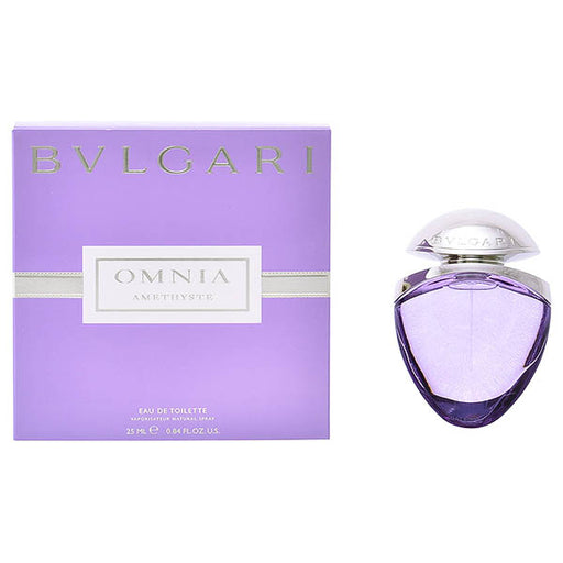 Women's Perfume Omnia Amethyste Bvlgari EDT satin pouch