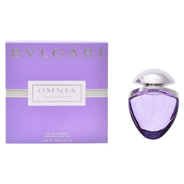 Women's Perfume Omnia Amethyste Bvlgari EDT satin pouch