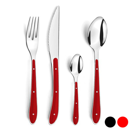 Cutlery set Amefa Bistro 1-2-3 (24 pcs) Black Stainless steel