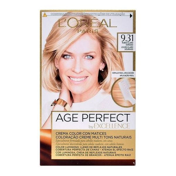 Permanent Anti-Ageing Dye Excellence Age Perfect L'Oreal Expert Professionnel Light golden blonde