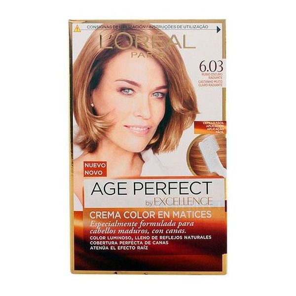 Permanent Anti-Ageing Dye Excellence Age Perfect L'Oreal Expert Professionnel Dark blonde