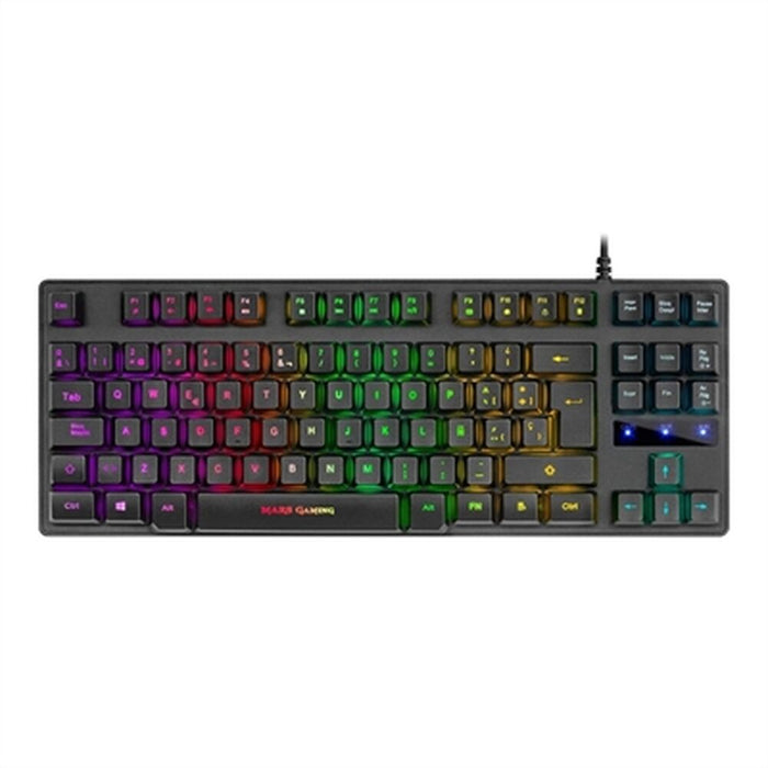 Gaming Keyboard Mars Gaming MKTKLES LED RGB