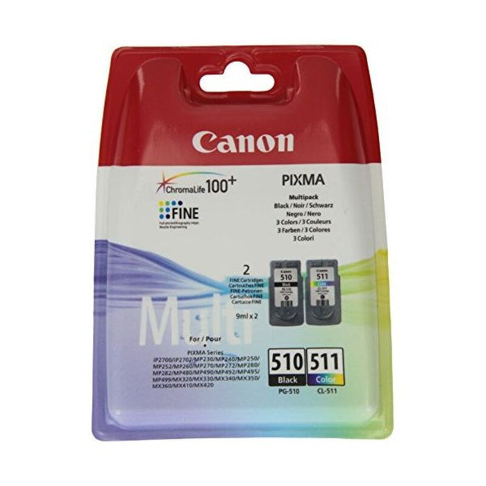 Compatible Ink Cartridge Canon PG-510/CL511 Black Tricolour Yellow Cyan Magenta