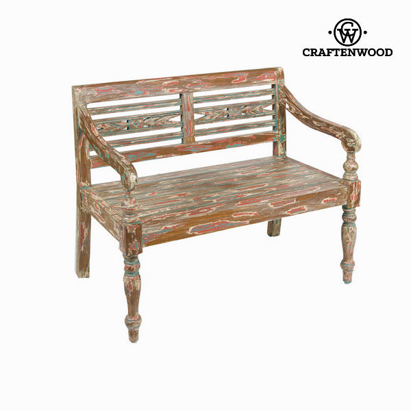 Bench with backrest Acacia (99 x 55 x 87 cm) by Craftenwood
